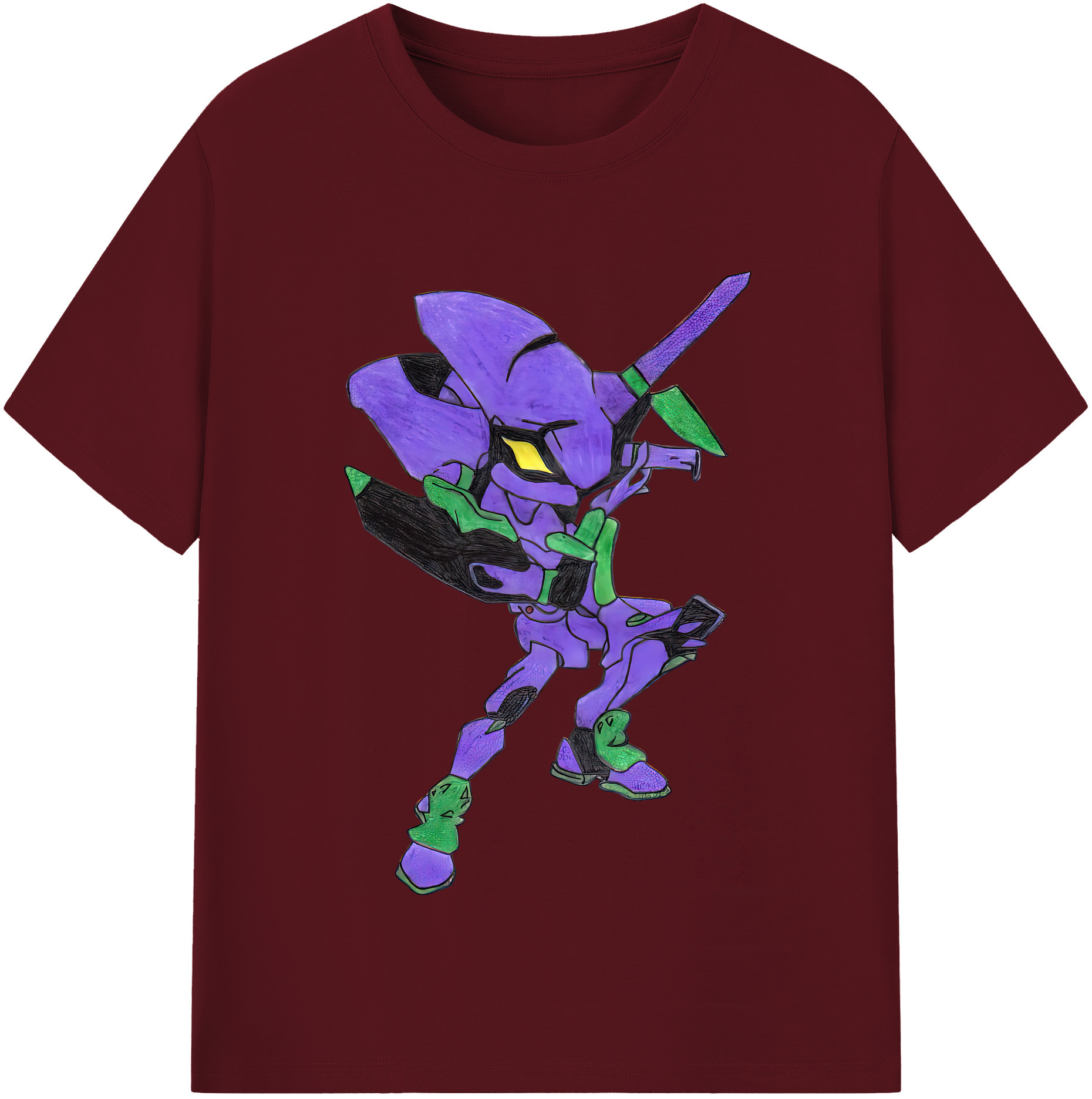 （画像用） EVA 新世紀エヴァンゲリオン 綿100％半袖Tシャツ（フロントプリント）